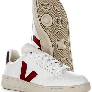 Veja White and Red Sneakers